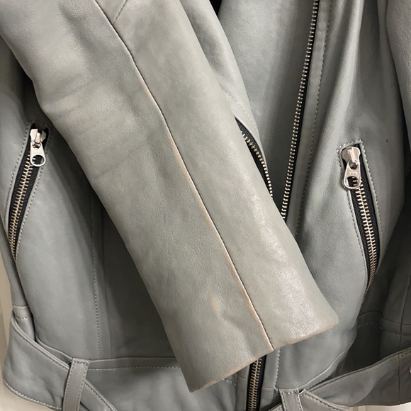 Sage Green Mackage Biker Jacket Size small - Picture 4 of 7
